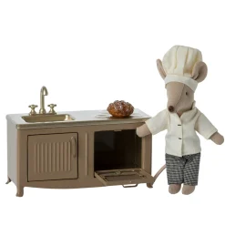 Mouse Kitchen in Light Brown by Maileg