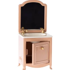 Mouse Sink Dresser With Mirror in Dark Powder by Maileg