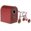 Mouse Tricycle and Garage in Red by Maileg