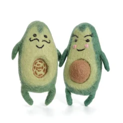 Mr and Mrs Avocado Felt Toy by Amica