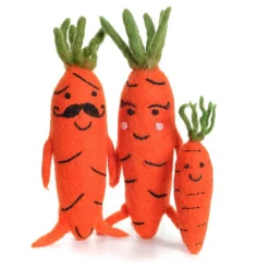 Mr and Mrs Carrot Felt Toy by Amica
