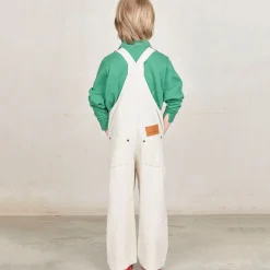 Mule Kids Dungarees in Raw White by The Animals Observatory
