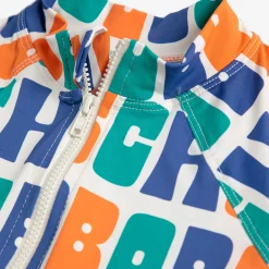 Multicolour All Over Swim Overall by Bobo Choses