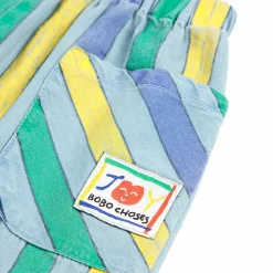 Multicolour Stripe Denim Baby Pants by Bobo Choses