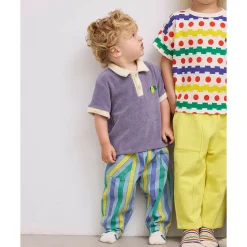 Multicolour Stripe Denim Baby Pants by Bobo Choses