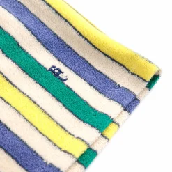 Multicolour Stripes Terry Bermuda Shorts by Bobo Choses