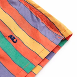 Multicolour Stripes Woven Shorts by Bobo Choses