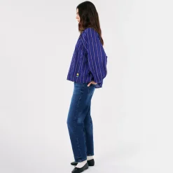 Multi Stripes Puff Sleeve Blouse by Bobo Choses Womenswear - Last One In Stock - Extra Small