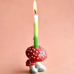 Mushroom Ceramic Cake Topper by Camp Hollow