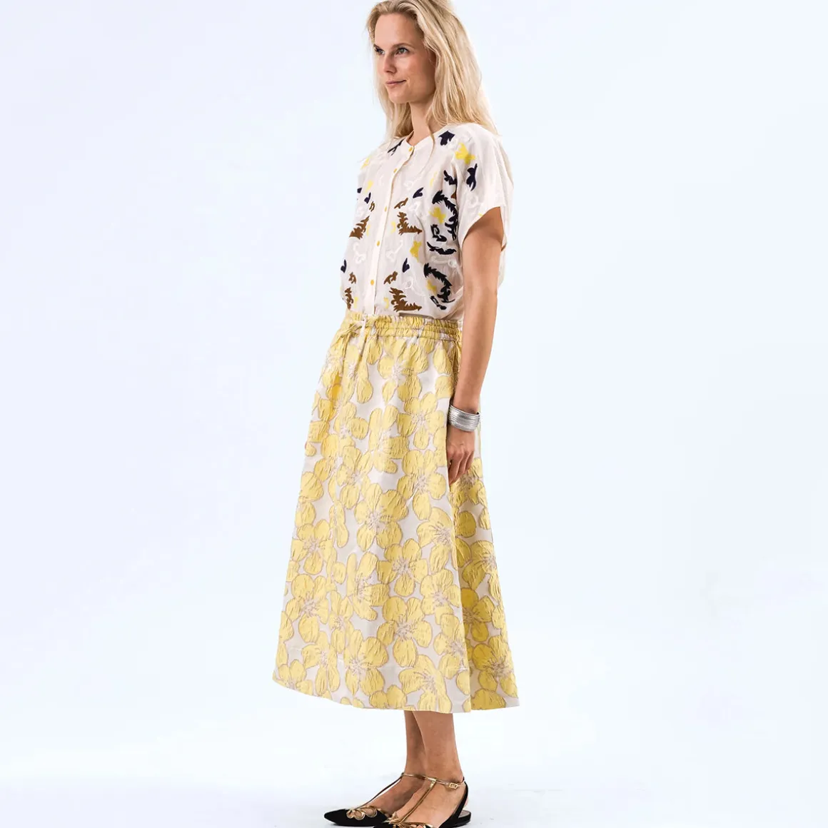 Mya Shirt in White by Lollys Laundry
