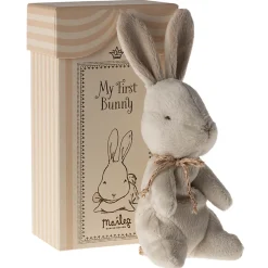 My First Bunny in a Box in Off-White by Maileg