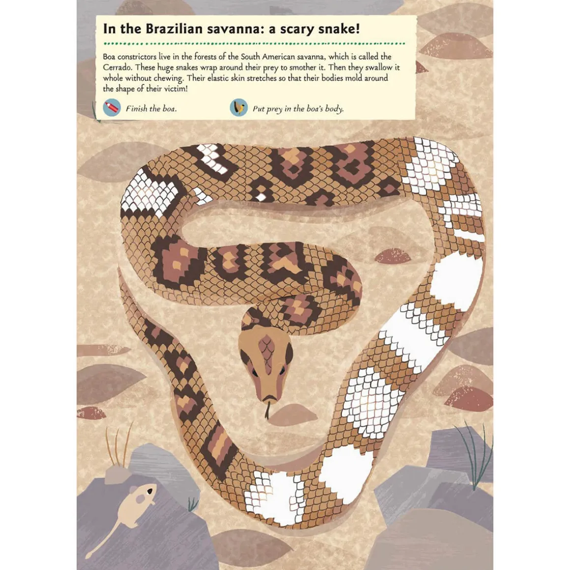 My Nature Sticker Activity Book: Animals Of The Savannah by Olivia Cosneau