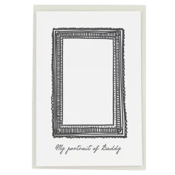 My Portrait of Daddy Greetings Card by Artcadia
