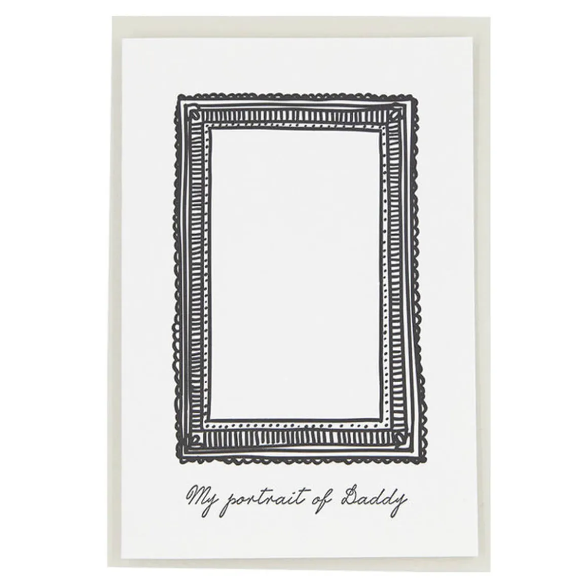 My Portrait of Daddy Greetings Card by Artcadia