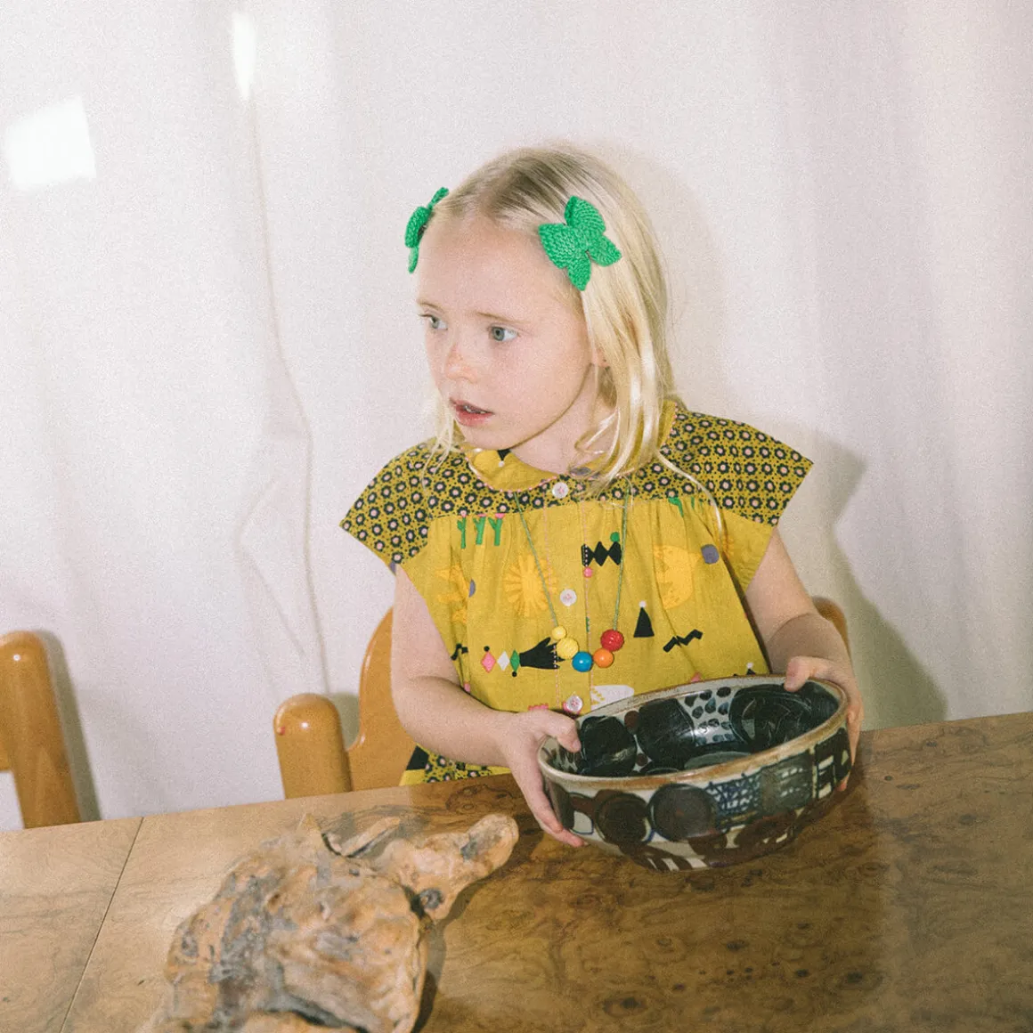 Nanna Tunic in Pistachio Daleyden Fête by Misha & Puff - Last Ones In Stock - 3-8 Years
