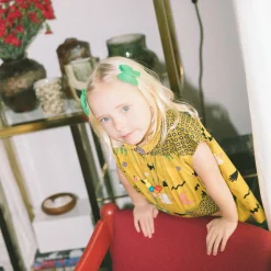 Nanna Tunic in Pistachio Daleyden Fête by Misha & Puff - Last Ones In Stock - 3-8 Years