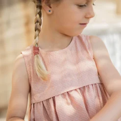 Naomi Dress in Apricot by 1+ in the Family - Last Ones In Stock - 6-12 Months