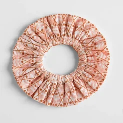 Neck Ruffle in Pink Domino by Polka Dot Club