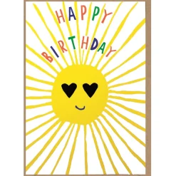 Neon Sunshine Greetings Card by Dominic Early for Earlybird Designs