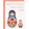 Nesting Dolls First Mother's Day Greetings Card by LoveLight Paper