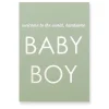 New Baby Boy Greetings Card by Nancy & Betty Studio