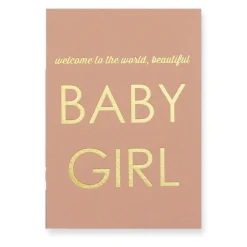 New Baby Girl Greetings Card by Nancy & Betty Studio
