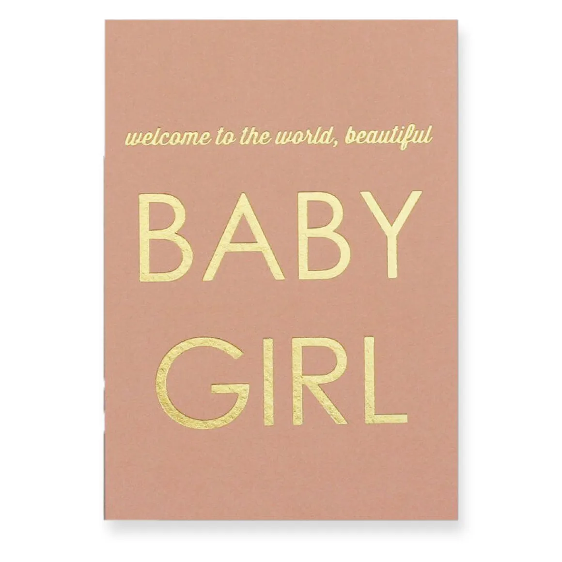 New Baby Girl Greetings Card by Nancy & Betty Studio