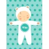 New Baby Greetings Card in Blue by Dicky Bird