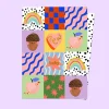 New Baby Patchwork Greetings Card by Eleanor Bowmer