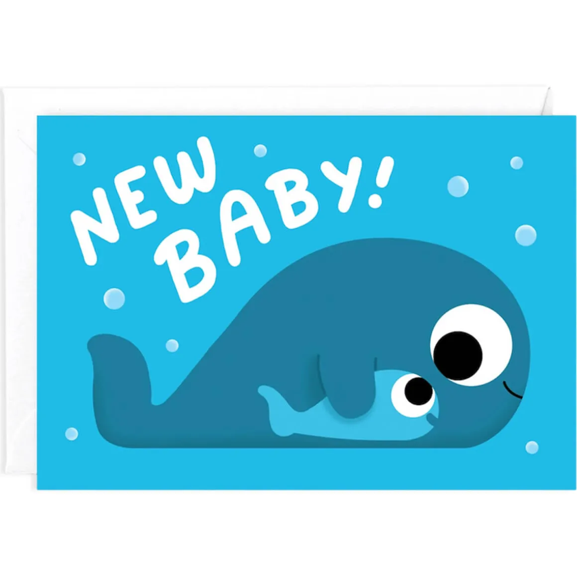 New Baby Whales Greetings Card by Elliot Kruszynski for Wrap