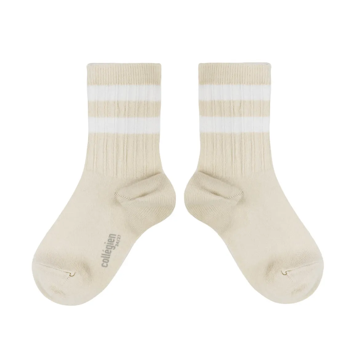 Nico Ribbed Varsity Crew Socks in Doux Agneaux by Collegien