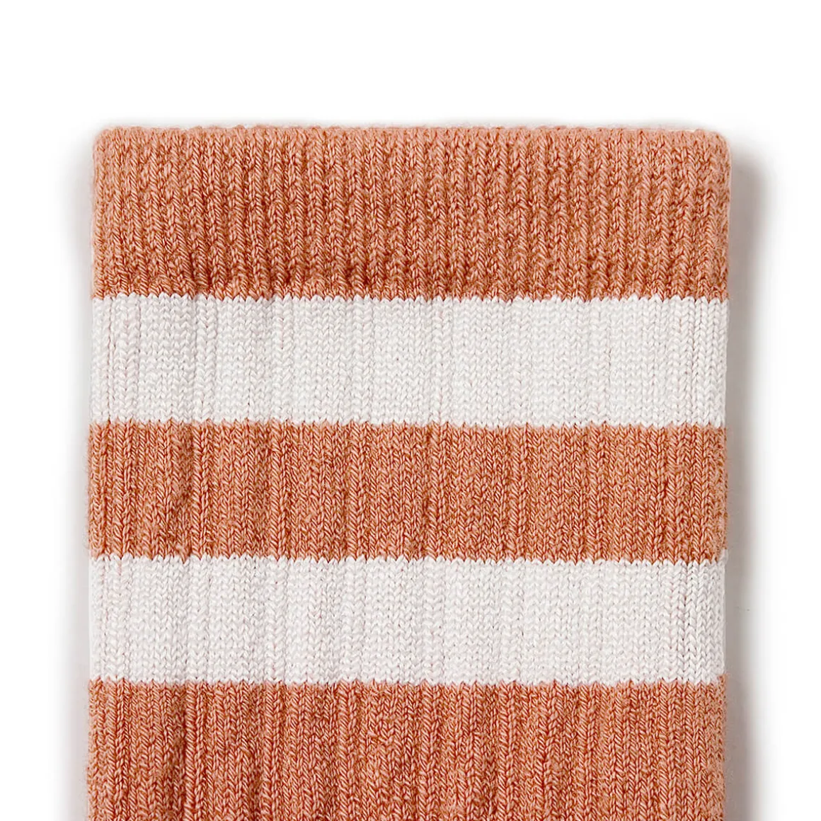 Nico Ribbed Varsity Crew Socks in Bois De Rose by Collegien