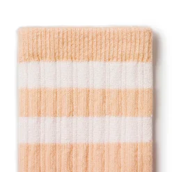 Nico Ribbed Varsity Crew Socks in Sorbet by Collegien