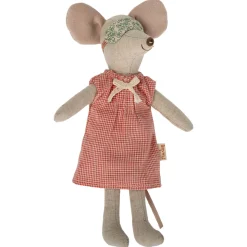 Nightgown For Mum Mouse (Red Check) by Maileg