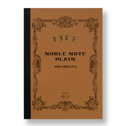 Noble Note Plain Notebook B5 (17.6cm x 25cm) in Brown by Life Japan
