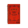 Noble Note Ring Bound Section Notebook Mini (12.7cm x 8.5cm) in Red by Life Japan