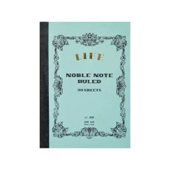 Noble Note Ruled Notebook Mini A7 (10.5cm x 7.4cm) in Blue by Life Japan