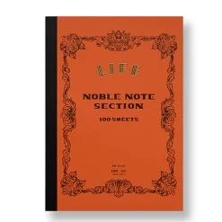 Noble Note Section Notebook B5 (17.6cm x 25cm) in Red by Life Japan
