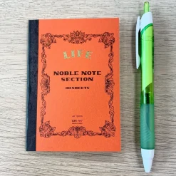 Noble Note Section Notebook Mini A7 (10.5cm x 7.4cm) in Red by Life Japan