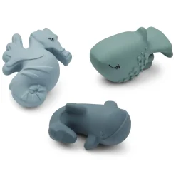 Nori Bath Toys in Sea Creature / Whale Blue Mix by Liewood