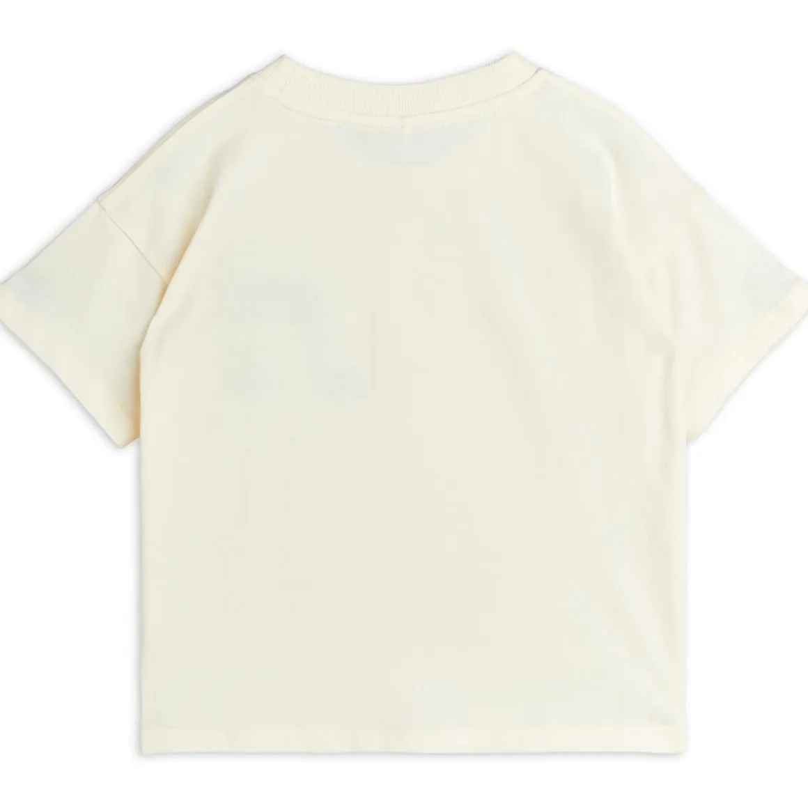 Note Chenille T Shirt in Off White by Mini Rodini