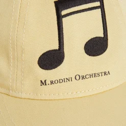 Note Embroidered Cap by Mini Rodini