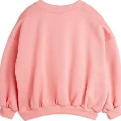 Note Embroidered Sweatshirt in Pink by Mini Rodini