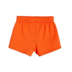 Note Embroidered Sweatshorts in Red by Mini Rodini