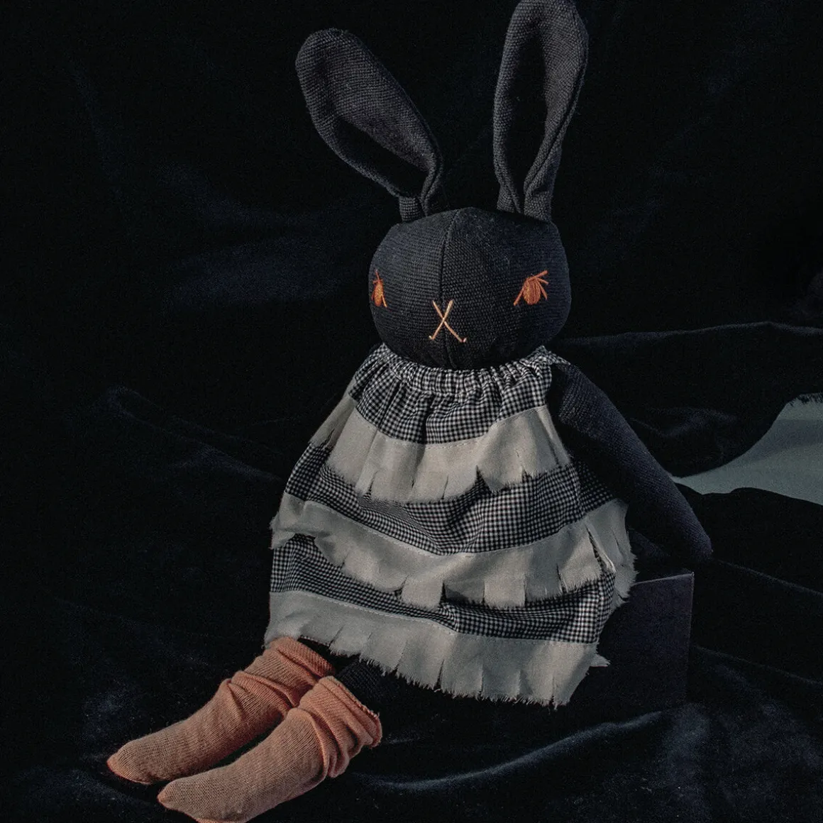 Nova Medium Rabbit in Black by Polka Dot Club