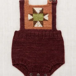 Nova Quilt Romper in Fig by Misha & Puff