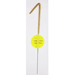 Numbered Sparkler Candles in Gold by Meri Meri