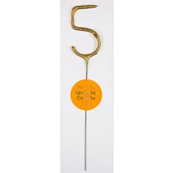 Numbered Sparkler Candles in Gold by Meri Meri
