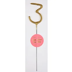 Numbered Sparkler Candles in Gold by Meri Meri