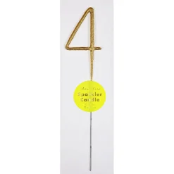 Numbered Sparkler Candles in Gold by Meri Meri